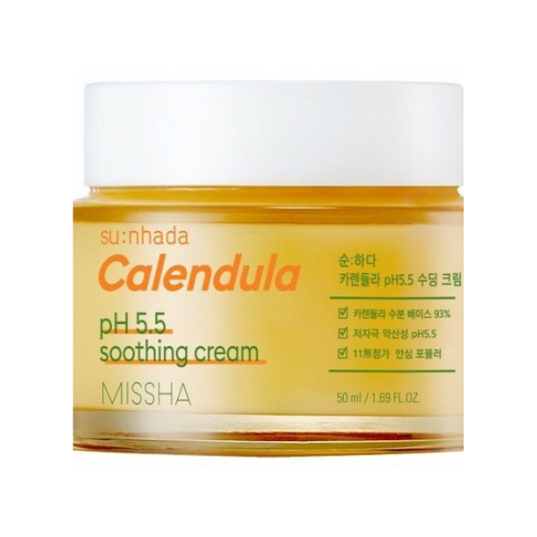 Missha - Sunhada Calendula pH Balancing Soothing Creme 50ml - KoreaCosmetics.de