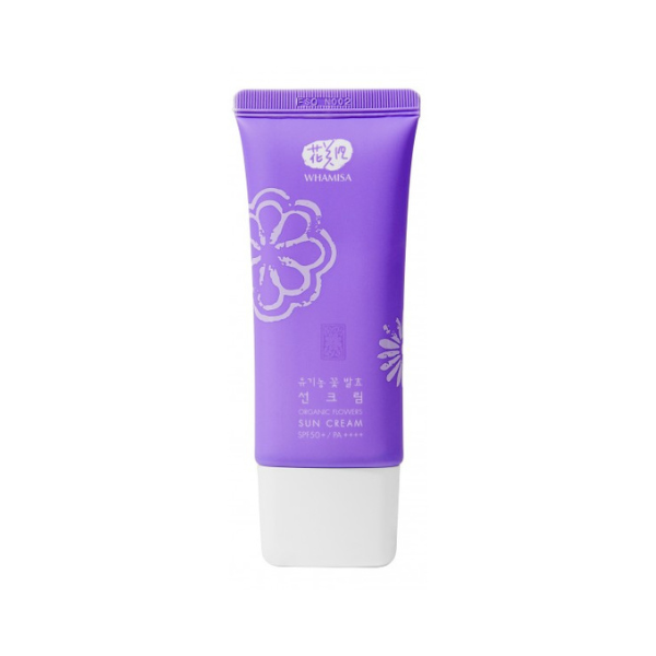 Whamisa - Organic Flowers Sun Cream SPF50+ PA++++ 60g - KoreaCosmetics.de